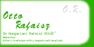 otto rafaisz business card